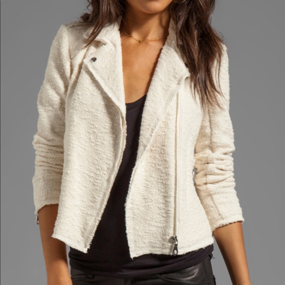 ivory boucle jacket